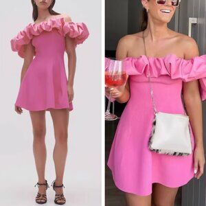 NWT Aje Eldora Mini Dress XXS/L Protea Pink Party Cocktail Knit Vacation